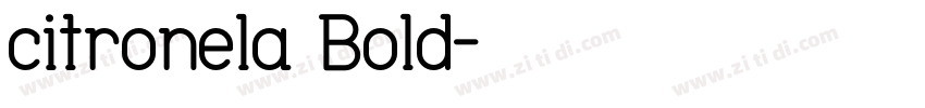 citronela Bold字体转换